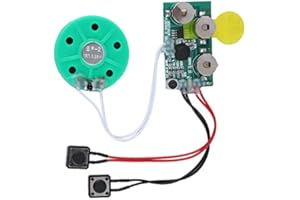 DIYEENI Moduł dźwiękowy, nagrywanie głosu, odtwarzanie układu audio, 4 minuty nagrywania Kartki z życzeniami DIY Moduł dźwiękowy do kart, zabawek, prezentów, przycisków Kontrolowane