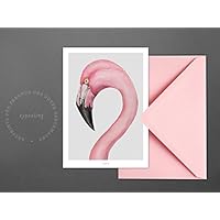 Postkarte / Flamingo