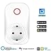 Produktbild Intelligente WLAN Steckdose,Smart WiFi Funksteckdose Kompatibel mit Alexa (Echo und Echo Dot) und Google Homec Smartphone App Steuerung für IOS und Android