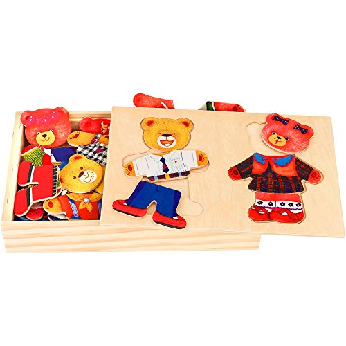 Legnoland 38098 - Puzzle Coppia Orsetti