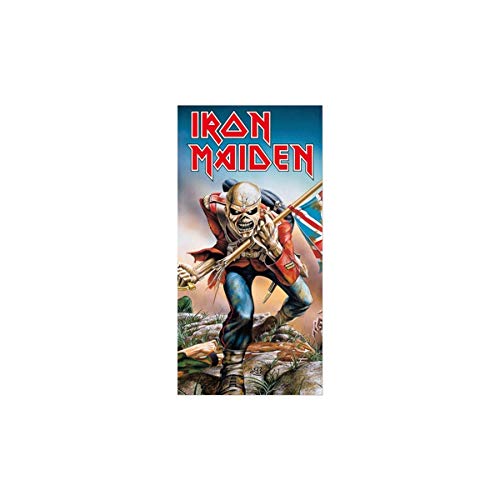 Unbekannt Iron Maiden - Toalla de Playa, algodón, 150 x 75 cm