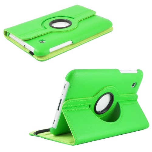 360 ° 7.0 Luxus Tasche SAMSUNG GALAXY TAB 2 7.0 P3100 P3110 Hülle Schutz Etui Tasche Cover Case mit Ständerfunktion (Grün) - 2