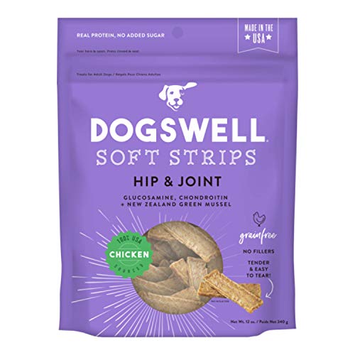 Dogswell 842251 Hip & Joint Chicken Strips Pet Food, 12 Oz