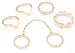 Cinderella Collection By Shining Diva Ring for Women (Golden) (7092r) RS.299.00