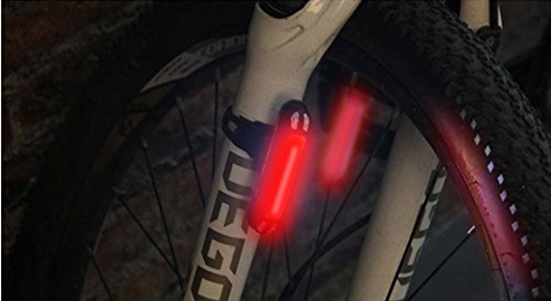 Xcellent Global USB Aufladbares Fahrrad Rücklicht hinteres Rücklicht Helm LED Licht 100 Lumen LD100R - 9