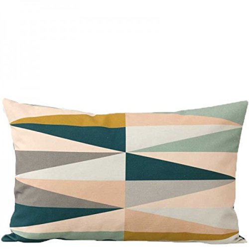 Ferm Living Kissenhülle Spear Cushion - Multi - Small 60 x 40 cm mit Füllung -