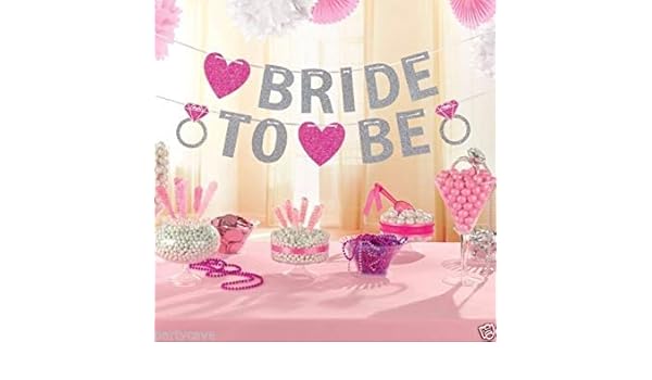 Heart Banner Bride To Be Bridal Bunting Hen Night Party Decoration
