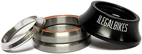 Ilegal Integrated Integrated BMX Headset Black Sealed Freestyle Stunt Budget