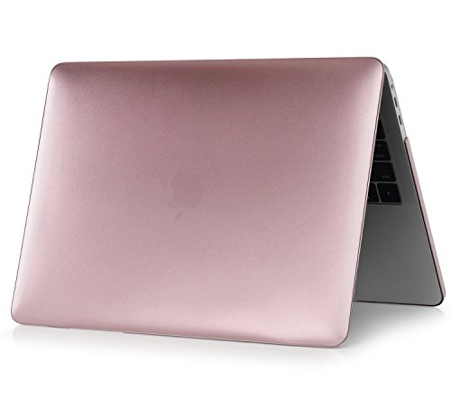 MacBook Pro 13 H  lle 2016 Touch Bar  iNeseon Ultra Slim Plastik Hartschale Tasche Case Cover snap on Schutzh  lle Schale mit US Ros  gold und EU Tran