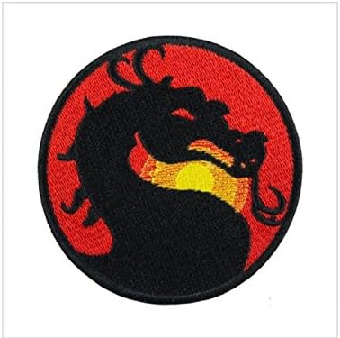 Patch Mortal Kombat Iron on Applique Patch Embroidery cm 8.5 Replica