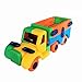 YIXIN Mini Assemble Lorry Truck Build-n-Play Self-assembled Push Forward Van Block Combination Puzzle Toy Truck for 5 Years Old+ Kids (Truck)