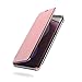 Produktbild Ouneed® Für Samsung Galaxy S8 Hülle , Geschenk glitzer Spiegel Luxus Smart Fenster Schlaf Wake Up Flip Leder Tasche Cover für Samsung Galaxy S8 (Rosa)