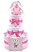 Pink New Baby Girls 3 tier luxury Deep Filled nappy cake baby shower hamper gift - FAST & FREE DELIVERY!
