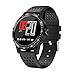 Produktbild Mygsn Watch Intelligenter Fitness-Tracker HR-Farbbildschirm, Pulsuhr, IP68 wasserdichte intelligente Uhr mit Schrittzähler-Schlafmonitor, Herren- und Damen-Pedometer-Uhr Watch (Farbe : Schwarz)