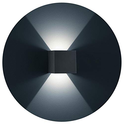 Preisvergleich Produktbild K-Bright 7W dekorative Wandlampen,IP65 innen / außen LED Wandleuchte, Dunkelgraues,atürliches Weiß,1 Stück