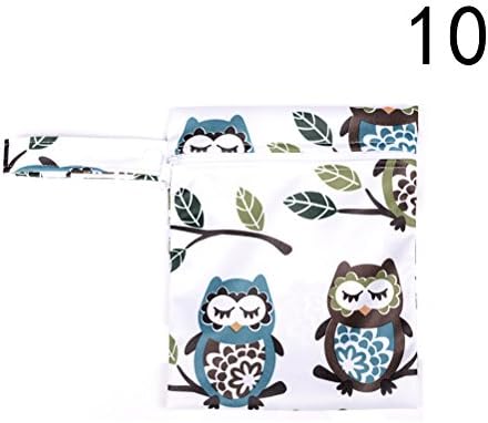 Wet and Dry Baby Bag,Waterproof Resuable Infant Diaper Bag Oranizer Pouch Pocket Bag,5.90Inch x 7.87Inch