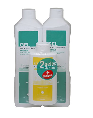 Geles Inibsa 2 Geles Dermatológicos 1000 ml + Champú 200 ml - 1 Pack