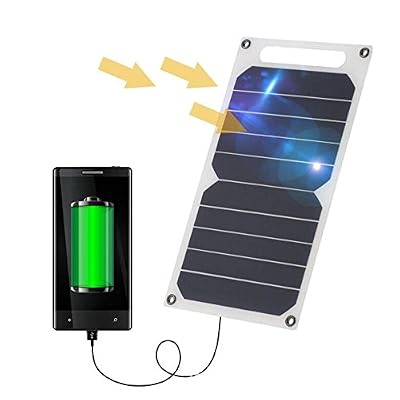 Mrrainbow Panneau Solaire, 10W 5V Panneau Solaire Avec Port USB Chargeur D'urgence Portable Ultra-mince En Silicium Solaire Pour Téléphones Tablette Portables En Camping Et Autres Activités de Plein Air