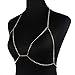Produktbild Zolimx Körperkette Strass BH Chain Harness Bikini Körper Kette Frauen Schmuck (Gold)