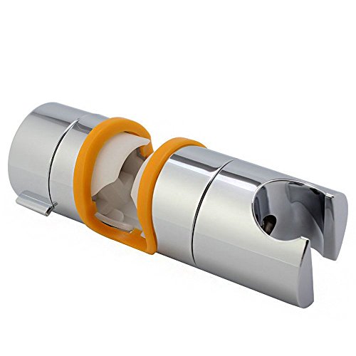 Joyoldelf Handbrause Halterung,18-25 mm verstellbar Brausehalter ABS Grade Kunststoff Chrome perfect Für Badezimmer