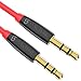 Produktbild Audio Kabel Syncwire Aux Kabel - 3,5 mm Aux Kabel Auto für Smartphones, Beats, Sony, Echo Dot, iPhone, iPad, iPod und mehr - 1 m Rot Schwarz
