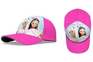 KIDS LICENSING Summer Cap, Kids Baseball Cap, Sun Hat, Girls Accessories Ages 3-7 Years Small(S) with Colour Featuring Popular TV Characters