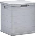 Toomax Bauli Woody's 90L, contenitore da esterni, in plastica, Art. 173, Grigio Tortora