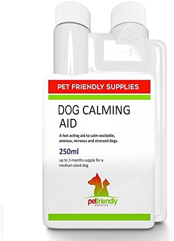 Premium Calming Aid for Dogs Liquid Product, Best Pet Calmer Supplement for Reducing Stress, Aggression, Calm Tension and Separation Anxiety in Dogs, 250 millimeter