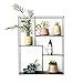 Produktbild JNYZQ Rack Garden Storage Shelf Indoor oder Outdoor Dekoration Rack für Wohnzimmer, Garten in Schwarz 49x11x50CM
