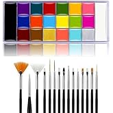 Face Paint Makeup Palette Professional 20 Colors Body Paint Oil Halloween Cosplay Party Stage Fancy Painting Kit Non Toxic Pa