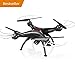 Produktbild AIR BASE Syma X5SW 4CH 2.4G 6-Achsen-Gyro Kopflos Unterstützung Handy Apple IOS Android WI-Fi Wifi Steuerung FPV HD 0.3MP Kamera 360-Grad-3D-Rollmodus 2 RTF RC Quadcopter Schwarz