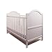 NEW BEAUTIFUL PINE WOOD WHITE TEDDY BABY COT BED / JUNIOR BED + QUALITY FIBRE MATTRESS 4'' - 10cm THICK
