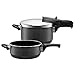 Produktbild Silit Sicomatic t-plus Schnellkochtopf Set 2-teilig 4,5l und 3,0l Silitstahl Funktionskeramik, Innenskalierung, induktionsgeeignet, spülmaschinengeeignet, grau, Ø 22 cm,