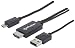 Produktbild Manhattan MHL-Anschlusskabel HDMI auf Micro USB, 11-polig (Micro USB 11-pol. auf HDMI, Stromversorgung über USB Typ A) schwarz 151511