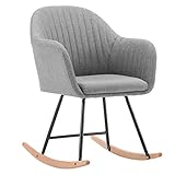 silla mecedora ikea pello El asiento de lino acolchado es muy cómodo y te da una sensación maravillosa.