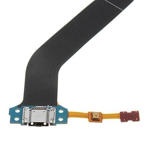 Dock Connector Ladebuchse Lade Port Mikro USB für Samsung Galaxy Tab 10.1 Pro SM-T520 SM-P600 601 605 inkl Flexkabel Mikrofon Home Button Anschluss vorinstalliert inkl 2 x Schraubenzieher und Plectrum für einfachen Einbau MMOBIEL - 4