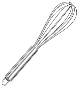 SKH Kitchen Hand Beater Whisk Blender Mixer Froth Whisker Latte Maker for Making Whipping Cake Cream Shake Coffee Egg lassi Juice Pastry Pizza Butter Milk Soup Sauce Non Electric 1 Piece