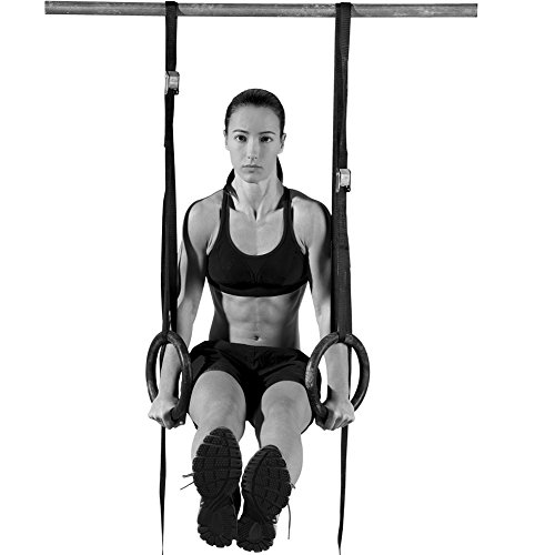 C.P. Sports Trainingshilfen Cross Fit Turnringe, Schwarz, One size, 38824