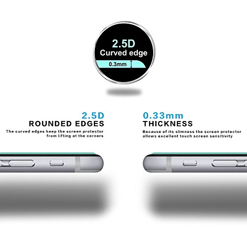 Pomisty iphone 6s Displayschutzfolie ,2 Stück iphone 6 Panzerglas Schutzfolie, 9H Härte,Anti-Kratzen Glas Folie mit iphone 6/6s 4.7 inch. - 7