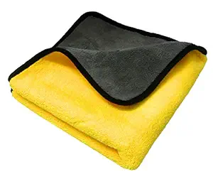SOBBY Microfiber Cloth for Car Cleaning and detailing - Dual Sided, Extra Thick Plush