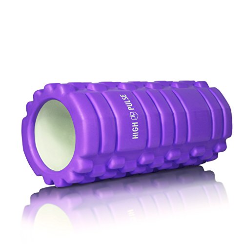 High Pulse Rodillo Masaje Miofascial / Rollo fascia multiuso de automasaje y entrenamiento para combatir las agujetas y la rigidez muscular (Morado)