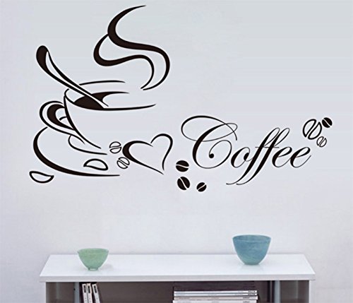 Lumanuby Wandtattoos Küche Kaffee Wandsticker Wandaufkleber Abnehmbare für Esszimmer Café Und Restaurant - 9