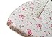 Deluxe PVC Change/Changing Mat - VINTAGE CREAM/PINK ROSES DESIGN