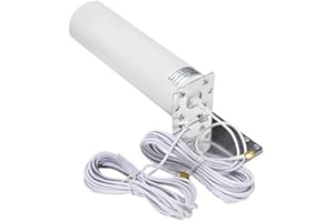 FYOBOT Antena 4G LTE Externa SMA Exterior 3G 10-12DBi Con Conector SMA Dual Para Módem Router
