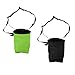 Produktbild Sharplace 2 Stück Packung (Schwarz+Grün) Magnesiabeutel, Wasserabweisend Klettern Bouldern Wandern Gewichtheben Chalk Bag