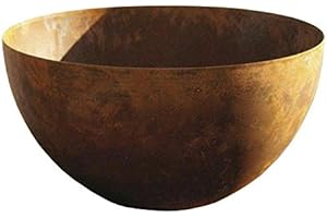 KLOCKE EDELROST DEKOR Rostige Schale Rund (Halbkugelschale) - Große Dekoschale: Ø 50cm - Wetterfest & Frostsicher - Metall/Edelrost/Rost - Rostschale/Metallschale zur Dekoration im Garten/Gartendekoration