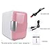 Produktbild Cffs Mini-Kühlschrank 4L tragbar, thermoelektrischer Kühler und Wärmer mit Dual-Core-Kühlung, Mini-Kühlschrank mit AC- und DC-Adaptern für Autoreise, Picknick, Camping, Zuhause (Pink)