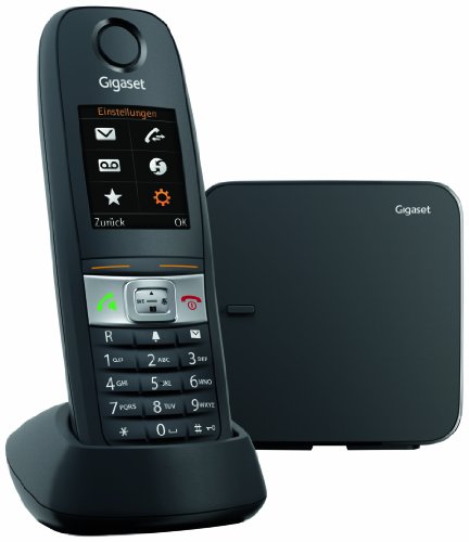 Gigaset E 630 Telefono Cordless, Resistente ad Urti, Spruzzi e Polvere, Vibrazione, Nero [Italia]