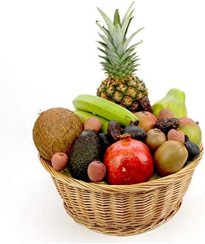 Hawaiin Fruit Basket - Fruit Gift Baskets and Gift Hampers with Next Day UK delivery with Personal Message attached