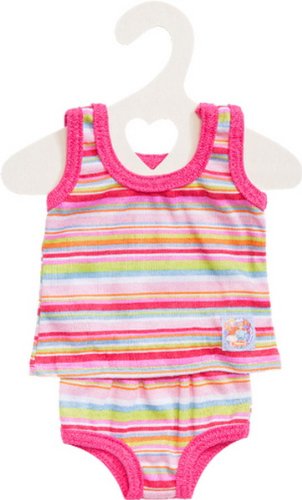 Preisvergleich Produktbild Puppen-Unterwäsche gestreift 35-45cm, 1 Set